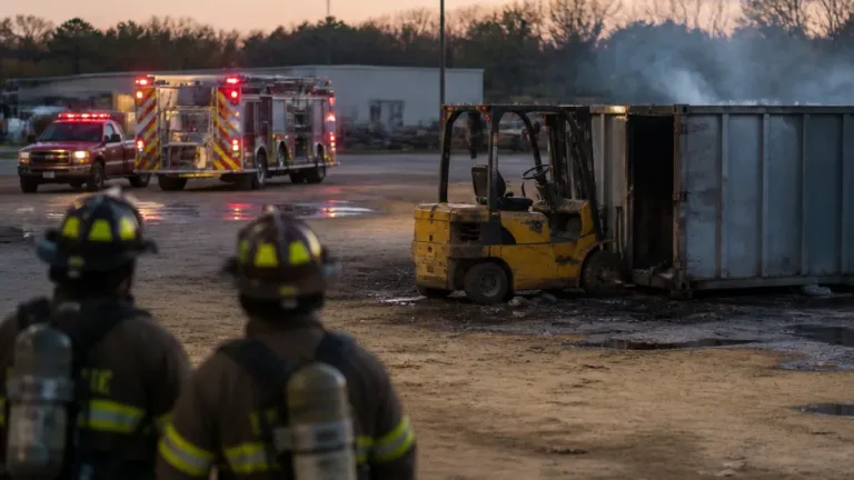 Fire crews contain overheating lithium‑ion battery at Londonderry industrial park